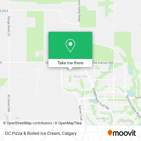 DC Pizza & Rolled Ice Cream map