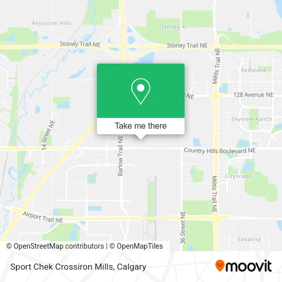 Sport Chek Crossiron Mills map