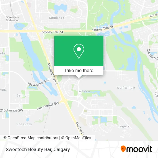 Sweetech Beauty Bar map