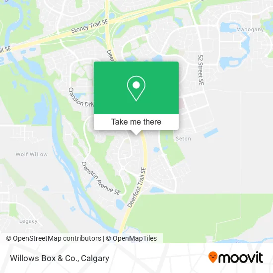 Willows Box & Co. map