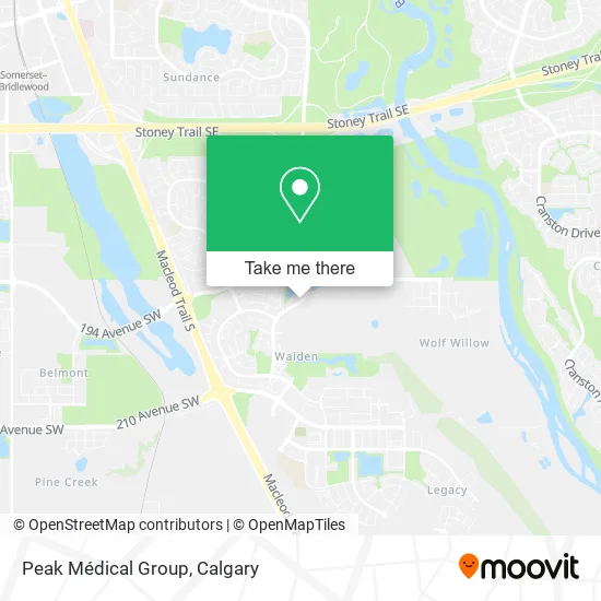 Peak Médical Group map