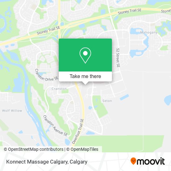 Konnect Massage Calgary map