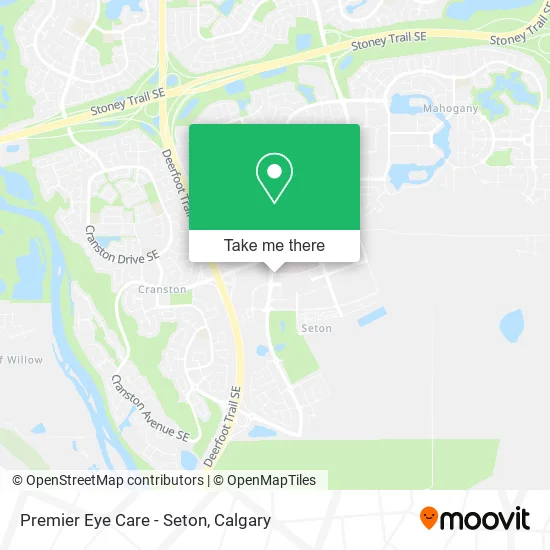 Premier Eye Care - Seton map