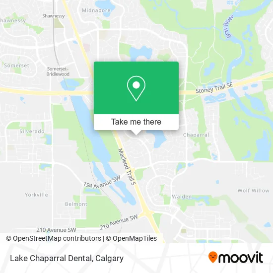 Lake Chaparral Dental map