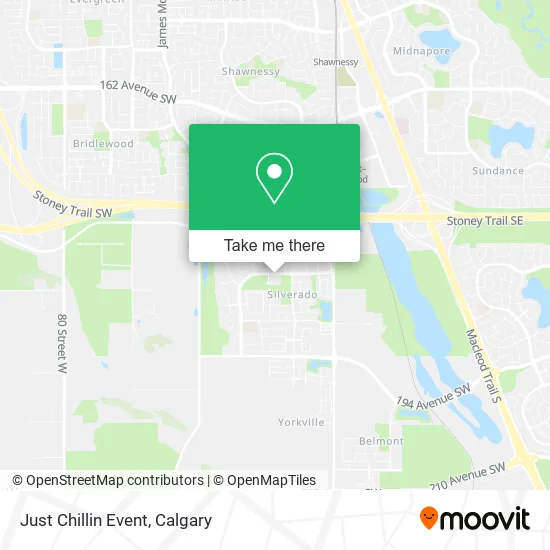 Just Chillin Event map