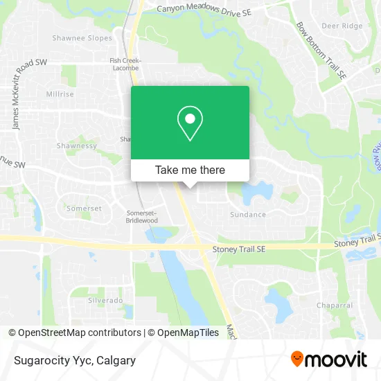 Sugarocity Yyc map