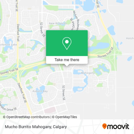 Mucho Burrito Mahogany map