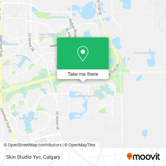 Skin Studio Yyc map