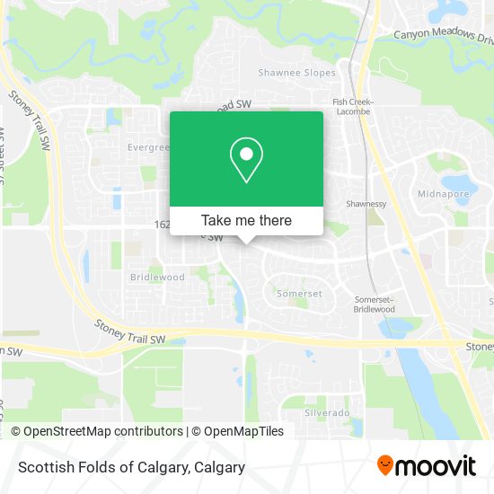 Scottish Folds of Calgary map