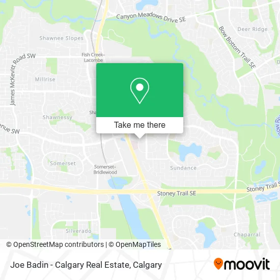 Joe Badin - Calgary Real Estate map
