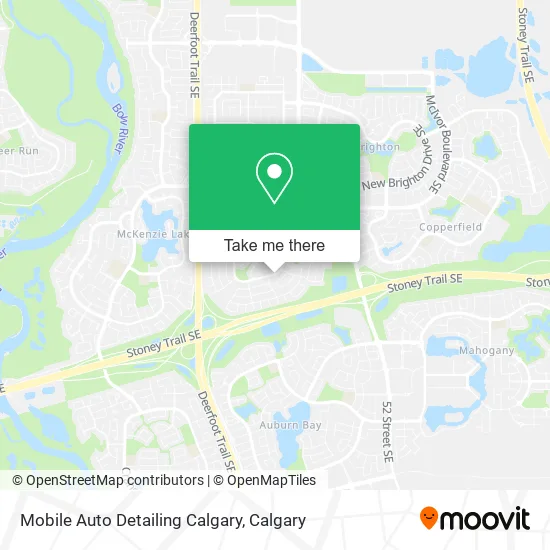 Mobile Auto Detailing Calgary map
