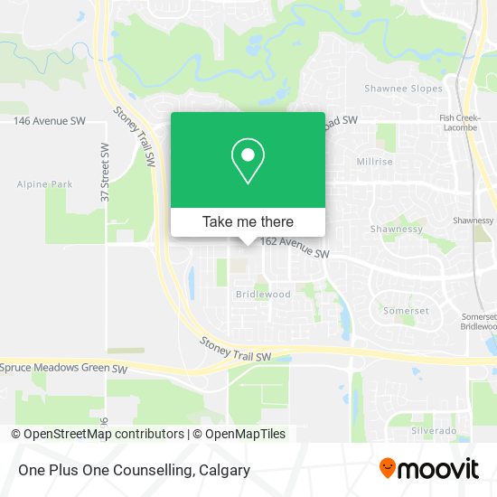 One Plus One Counselling map