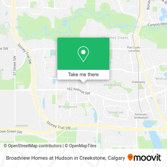 Broadview Homes at Hudson in Creekstone map