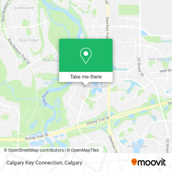 Calgary Key Connection map