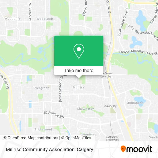 Millrise Community Association map