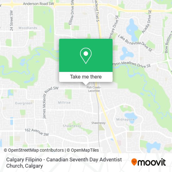 Calgary Filipino - Canadian Seventh Day Adventist Church map