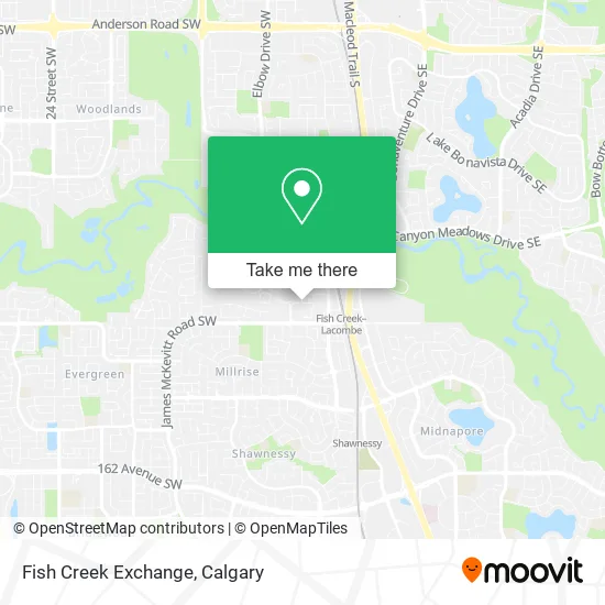 Fish Creek Exchange map