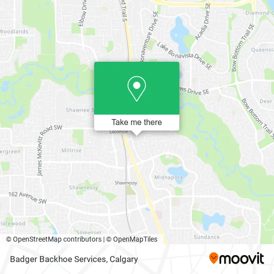 Badger Backhoe Services map