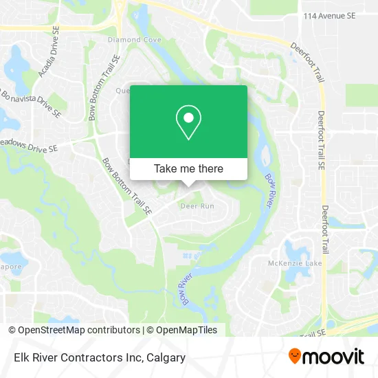 Elk River Contractors Inc map