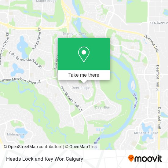 Heads Lock and Key Wor map