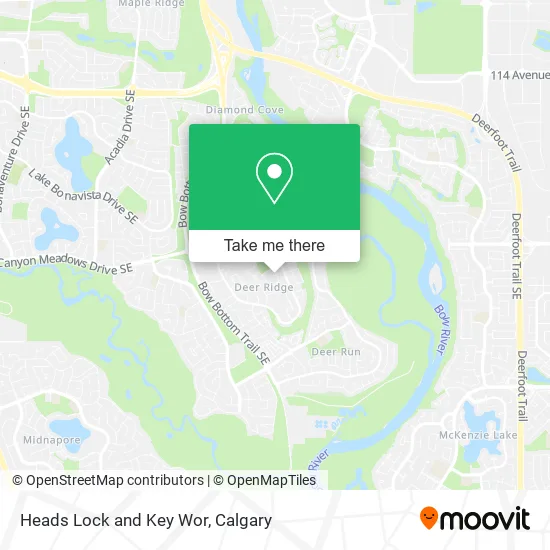 Heads Lock and Key Wor map