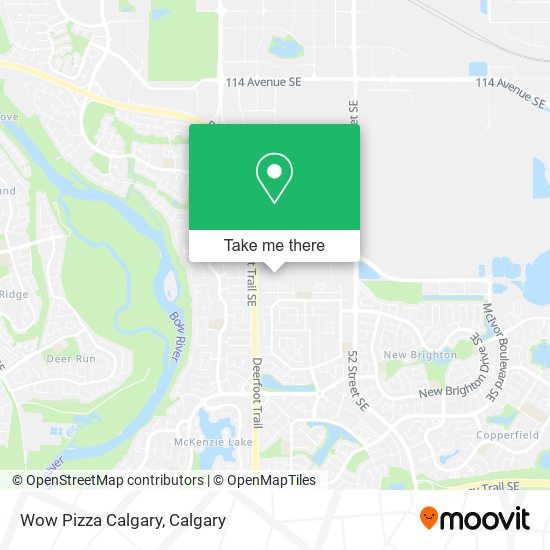 Wow Pizza Calgary map