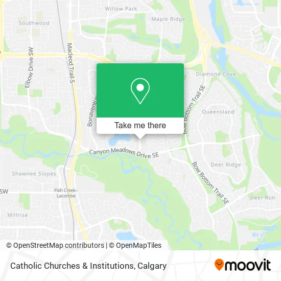 Catholic Churches & Institutions map