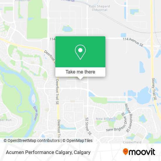 Acumen Performance Calgary map