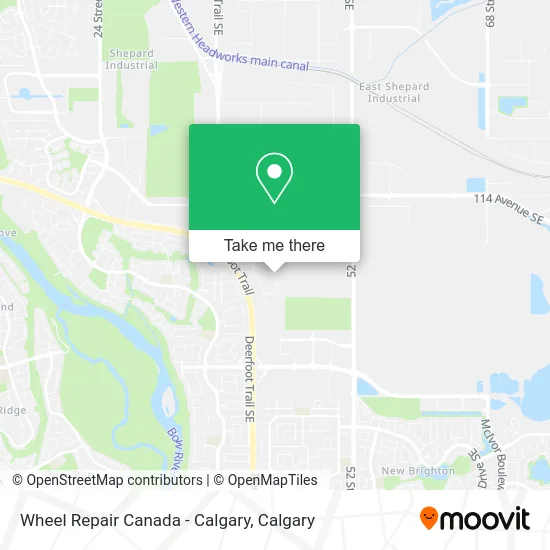 Wheel Repair Canada - Calgary map