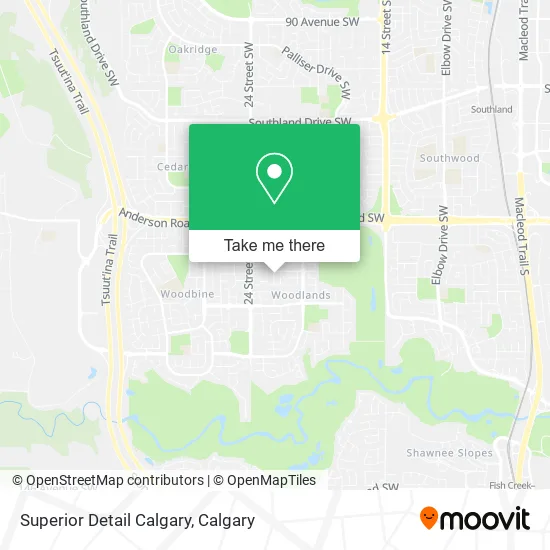 Superior Detail Calgary map
