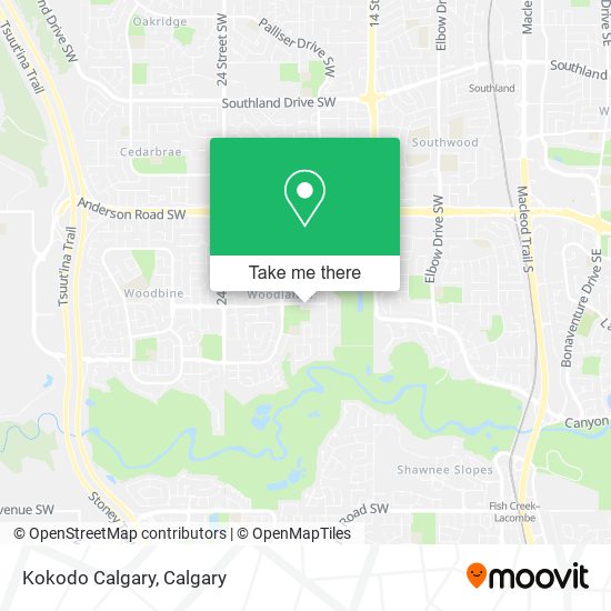 Kokodo Calgary map