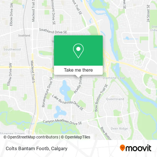 Colts Bantam Footb map