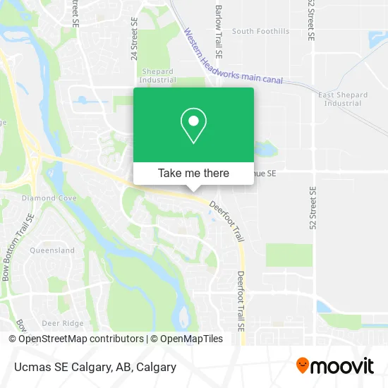Ucmas SE Calgary, AB map