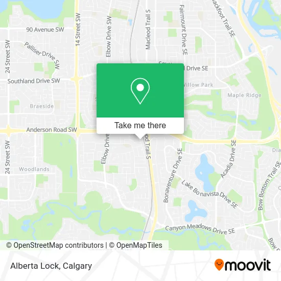 Alberta Lock map