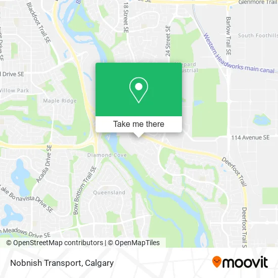 Nobnish Transport map