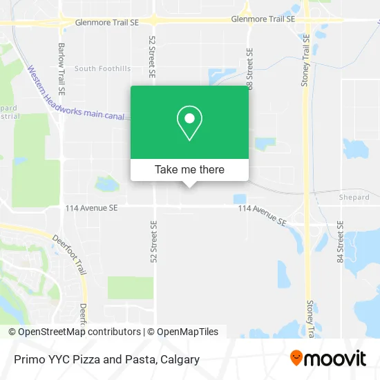 Primo YYC Pizza and Pasta map