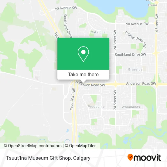 Tsuut'Ina Museum Gift Shop map