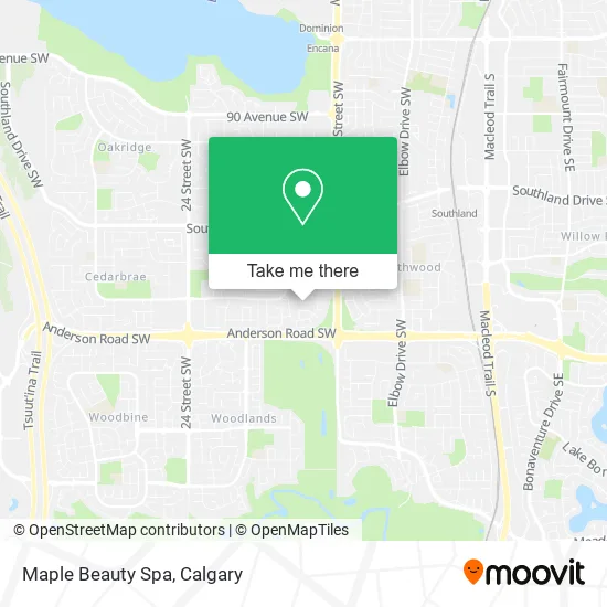 Maple Beauty Spa map