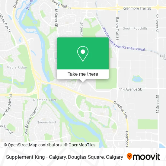 Supplement King - Calgary, Douglas Square map
