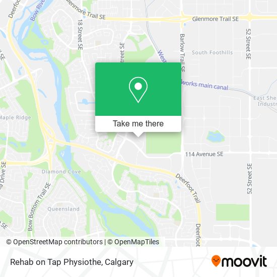 Rehab on Tap Physiothe map