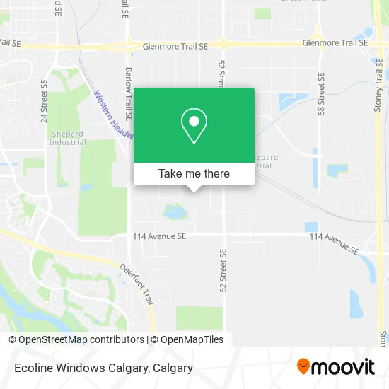 Ecoline Windows Calgary map