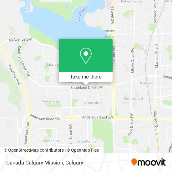 Canada Calgary Mission map