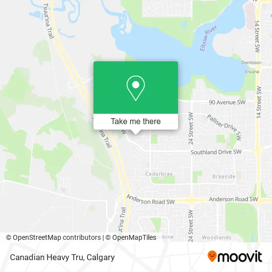 Canadian Heavy Tru map