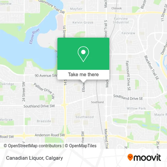 Canadian Liquor map