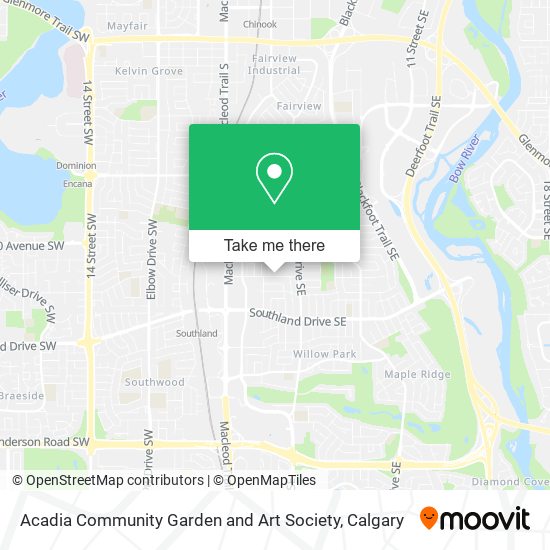 Acadia Community Garden and Art Society map