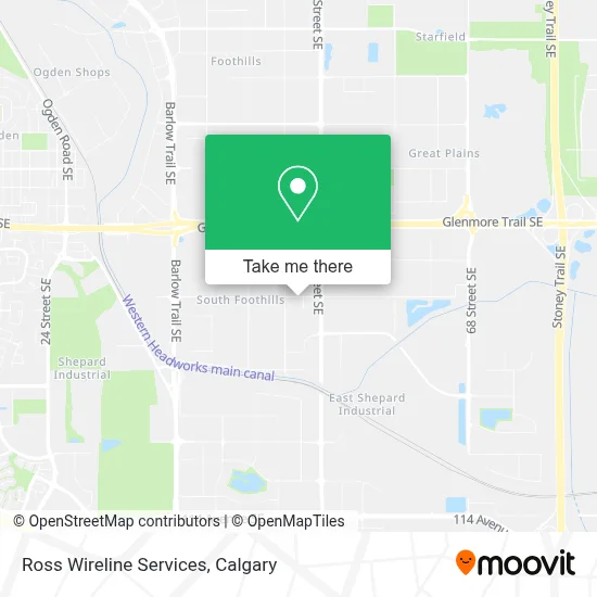Ross Wireline Services map