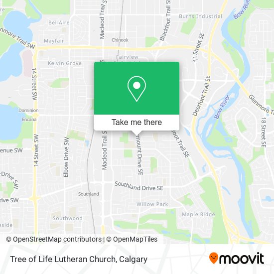 Tree of Life Lutheran Church map