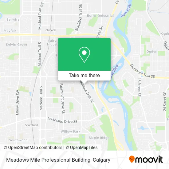 Meadows Mile Professional Building map