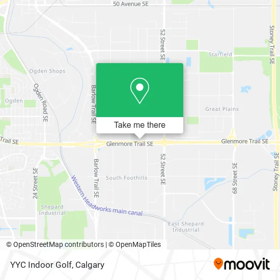 YYC Indoor Golf map