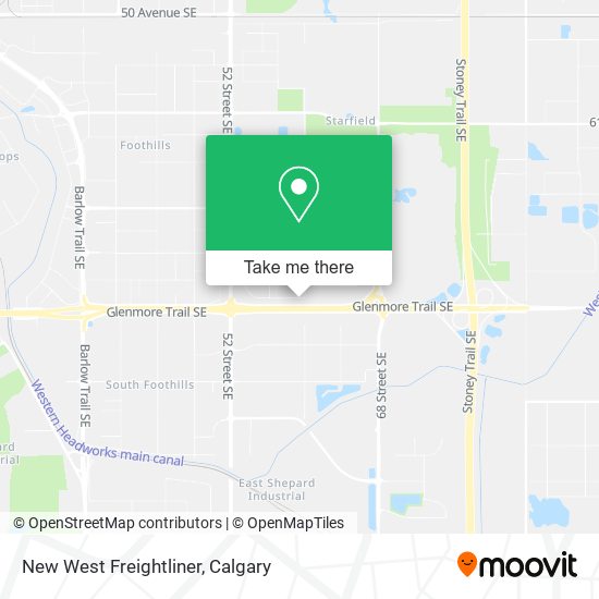 New West Freightliner map